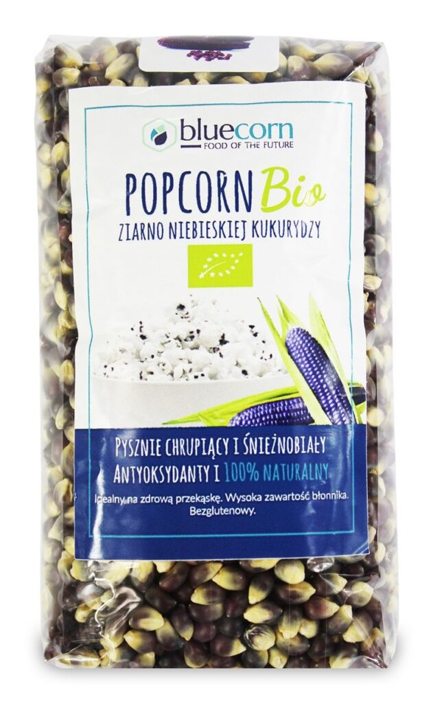 POPCORN (ZIARNO KUKURYDZY NIEBIESKIEJ) BEZGLUTENOWE BIO 350 g – BLUECORN