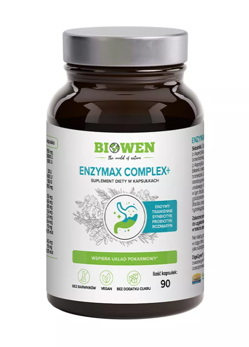 KAPSUŁKI NA WSPARCIE TRAWIENIA ENZYMAX COMPLEX+ 90 KAPSUŁEK – BIOWEN