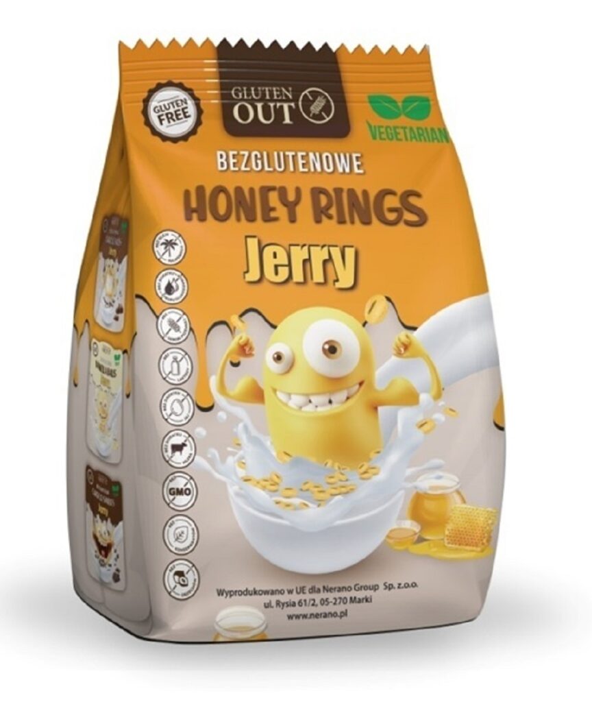 KÓŁKA ZBOŻOWE MIODOWE BEZGLUTENOWE 375 g – JERRY GLUTEN OUT