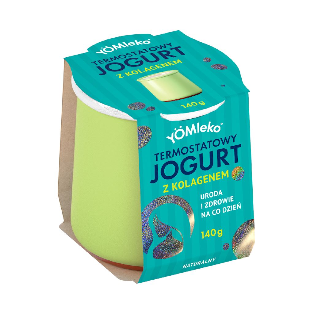 JOGURT TERMOSTATOWY NATURALNY BIO Z KOLAGENEM 140 g – YÖMLEKO
