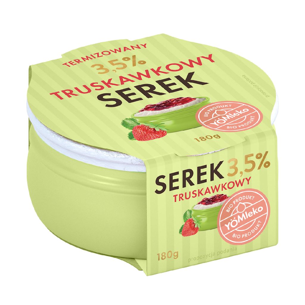 SEREK TRUSKAWKOWY TERMIZOWANY BIO 180 g – YÖMLEKO