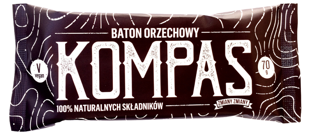 BATON ORZECHOWY „KOMPAS” BEZGLUTENOWY 70 g – ZMIANY ZMIANY
