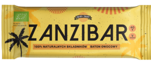 BATON OWOCOWY "ZANZIBAR" BEZGLUTENOWY BIO 40 g - ZMIANY ZMIANY