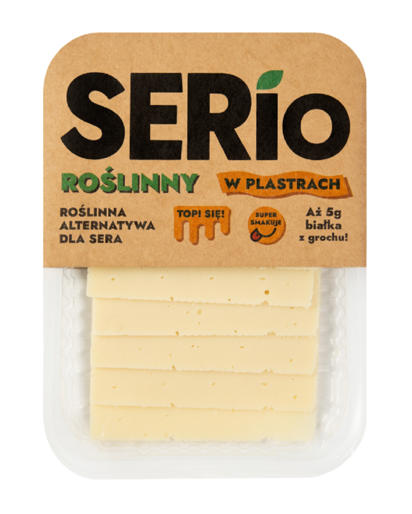 ROŚLINNA ALTERNATYWA SERA PLASTRY 100 g – SERIO