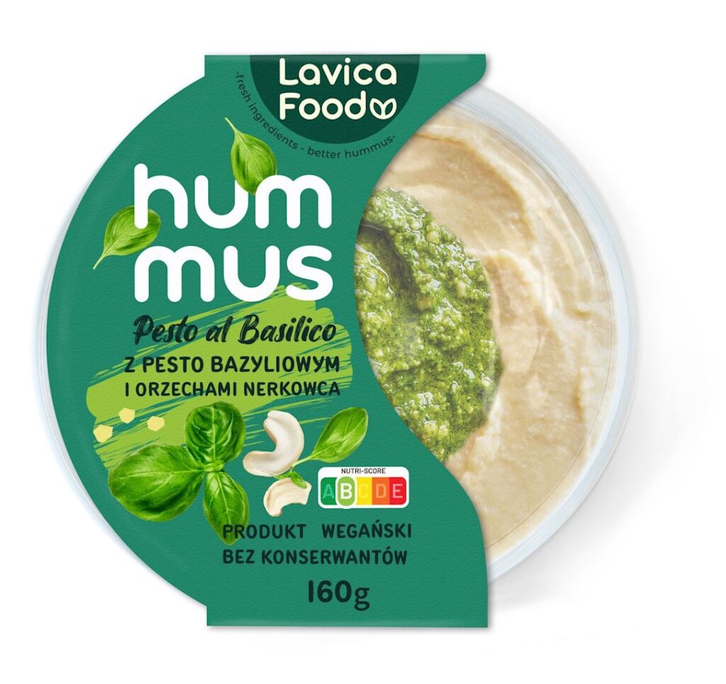 HUMMUS PESTO AL BASILICO 160 g – LAVICA FOOD
