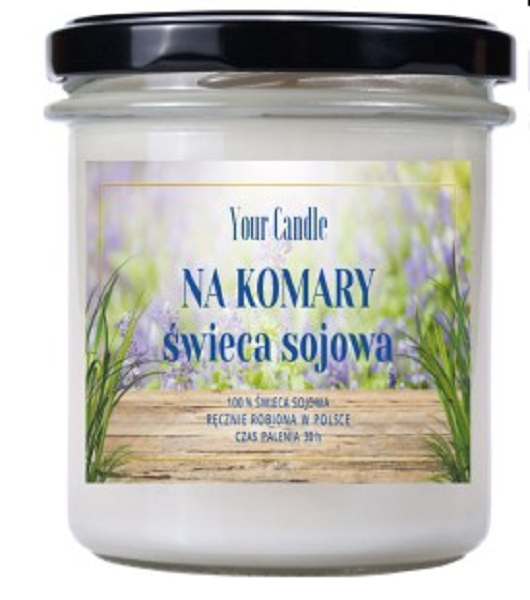 ŚWIECA SOJOWA NA KOMARY 150 ml – YOUR CANDLE (PRODUKT SEZONOWY)