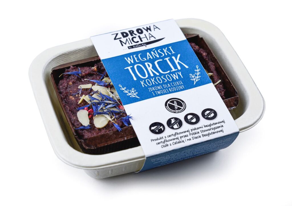 TORCIK KOKOSOWY BEZGLUTENOWY 200 g – ZDROWA MICHA (NA ZAMÓWIENIE)