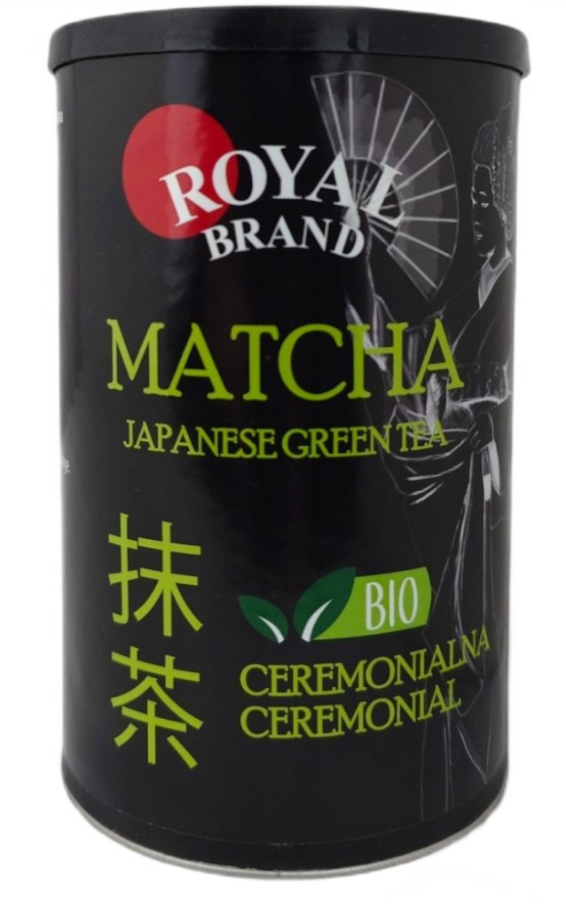 HERBATA ZIELONA MATCHA JAPOŃSKA CEREMONIALNA BIO 100 g – ROYAL BRAND