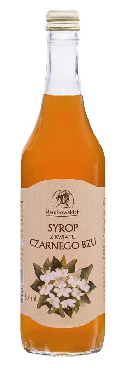 SYROP Z KWIATÓW CZARNEGO BZU 500 ml - REMBOWSCY
