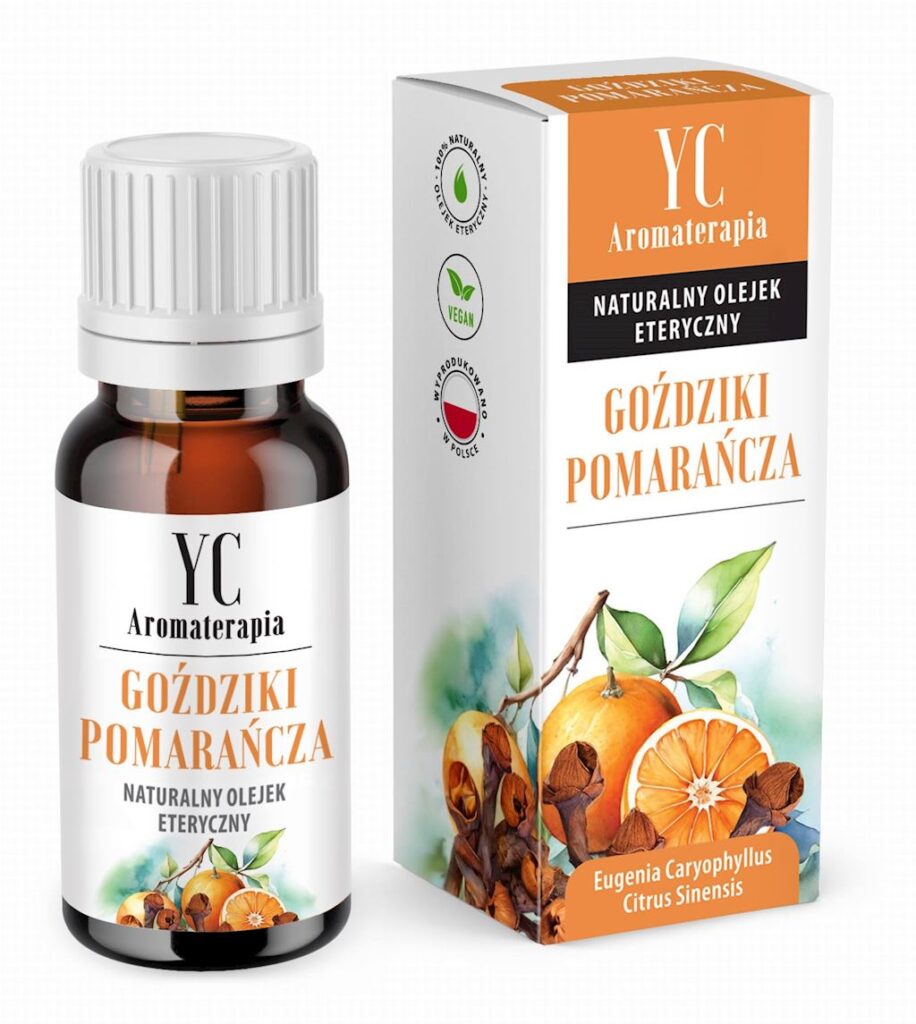 OLEJEK ETERYCZNY GOŹDZIKI Z POMARAŃCZĄ 10 ml – YOUR CANDLE