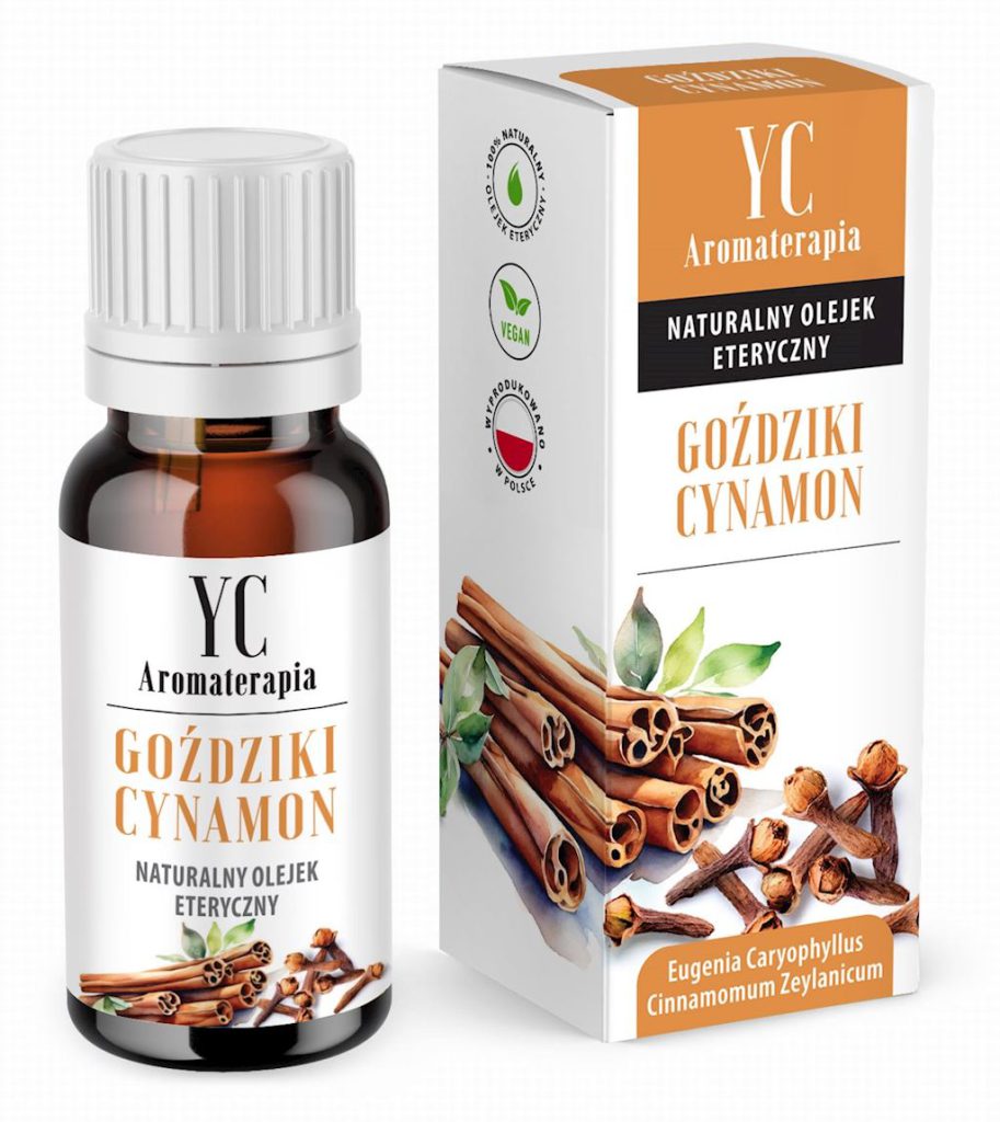 OLEJEK ETERYCZNY GOŹDZIKI Z CYNAMONEM 10 ml – YOUR CANDLE