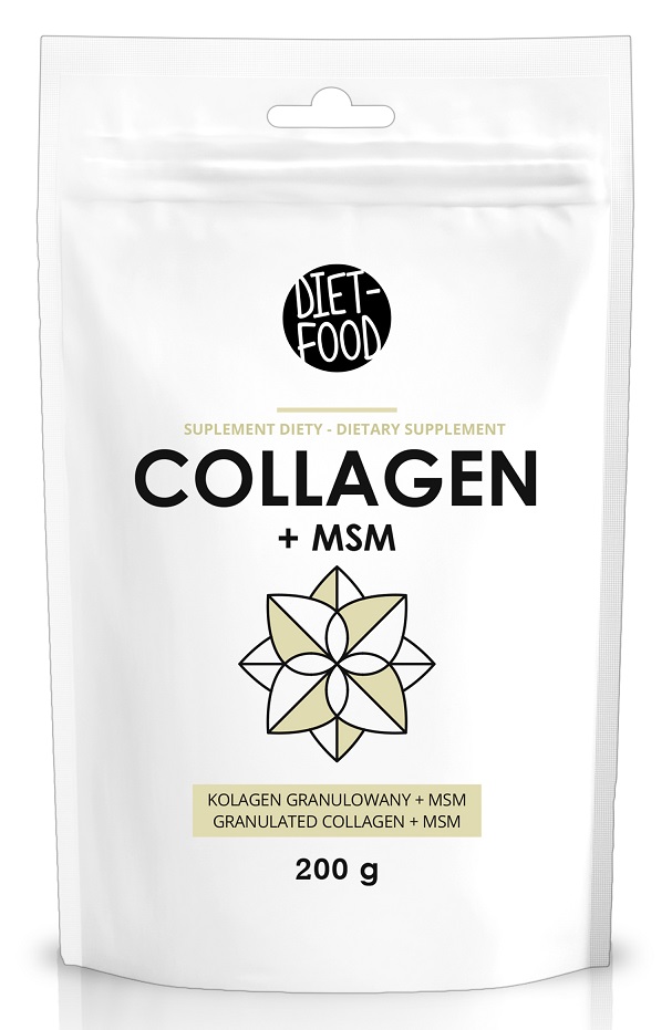 KOLAGEN WOŁOWY + MSM INSTANT 200 g – DIET-FOOD