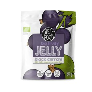 ŻELKI CZARNA PORZECZKA BEZ ŻELATYNY BIO 50 g - DIET-FOOD