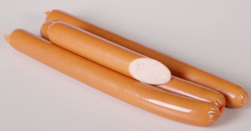 PARÓWKI DROBIOWE BIO (DUŻE OPAKOWANIE – około 1,00 kg) – WASĄG (NA ZAMÓWIENIE)