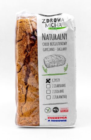 CHLEB CZYSTY GRYCZANO-JAGLANY BEZGLUTENOWY 600 g - ZDROWA MICHA (NA ZAMÓWIENIE)