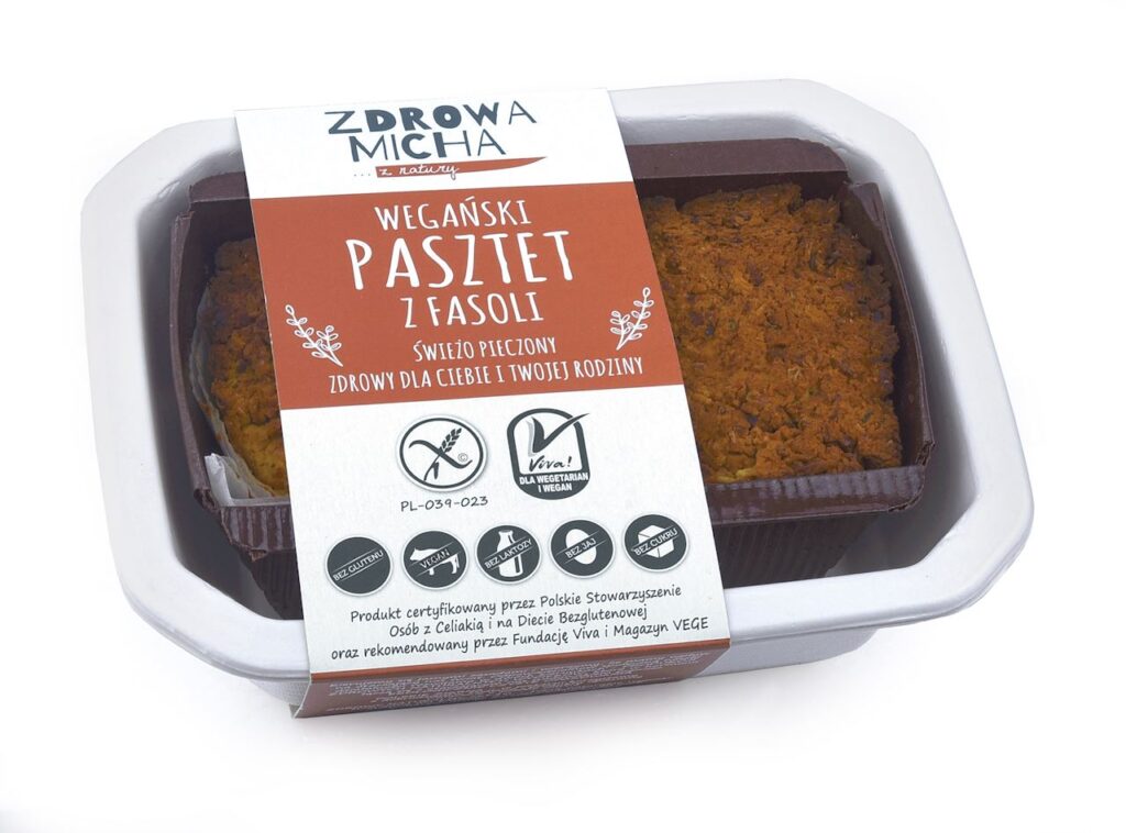 PASZTET WEGAŃSKI Z FASOLI BEZGLUTENOWY 200 g – ZDROWA MICHA (NA ZAMÓWIENIE)