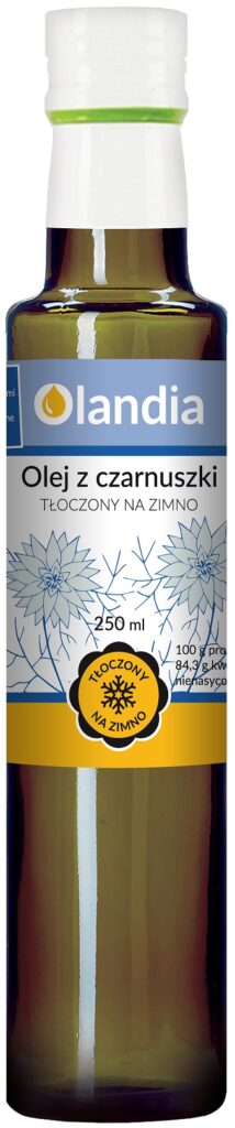 OLEJ Z CZARNUSZKI TŁOCZONY NA ZIMNO 250 ml – OLANDIA