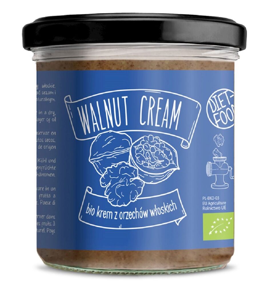 KREM Z PRAŻONYCH ORZECHÓW WŁOSKICH BIO 300 g – DIET-FOOD