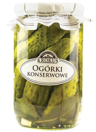 OGÓRKI KONSERWOWE 650 g (320 g) – KROKUS