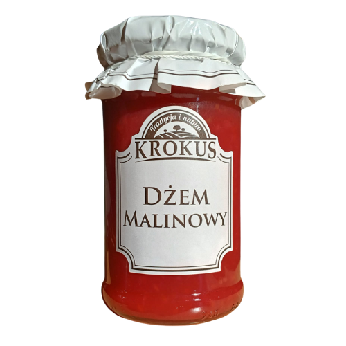 DŻEM MALINOWY O OBNIŻONEJ ZAWARTOŚCI CUKRU 235 g – KROKUS