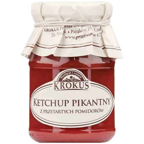 KETCHUP PIKANTNY BEZGLUTENOWY 180 g – KROKUS