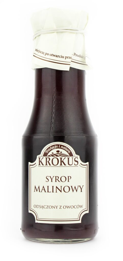 SYROP MALINOWY BEZGLUTENOWY 355 g (280 ml) – KROKUS