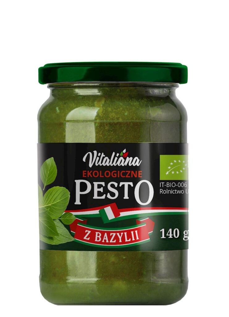 PESTO Z BAZYLII BIO 140 g – VITALIANA