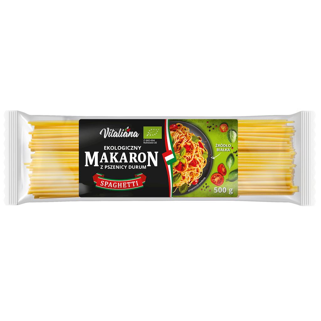 MAKARON (SEMOLINOWY) SPAGHETTI BIO 500 g – VITALIANA