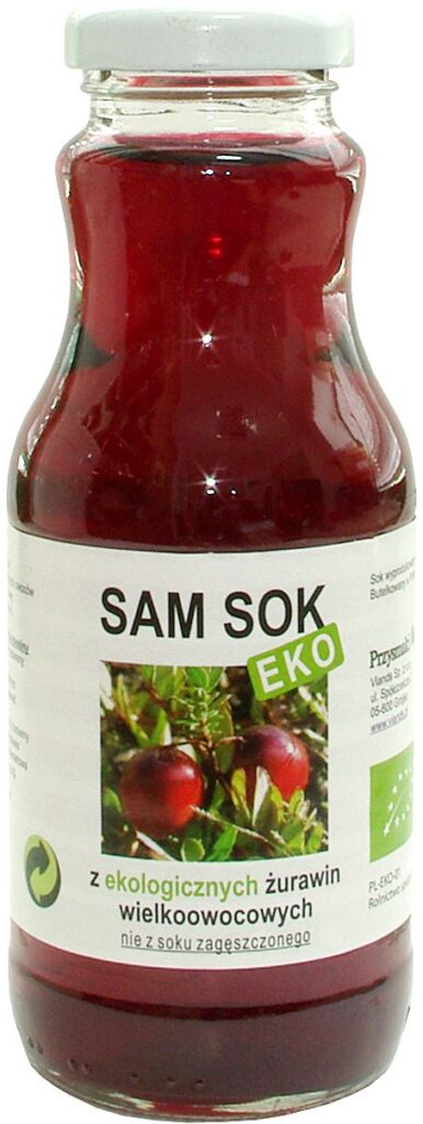 SOK Z ŻURAWINY WIELKOOWOCOWEJ NFC BIO 250 ml – VIANDS (SAM SOK)