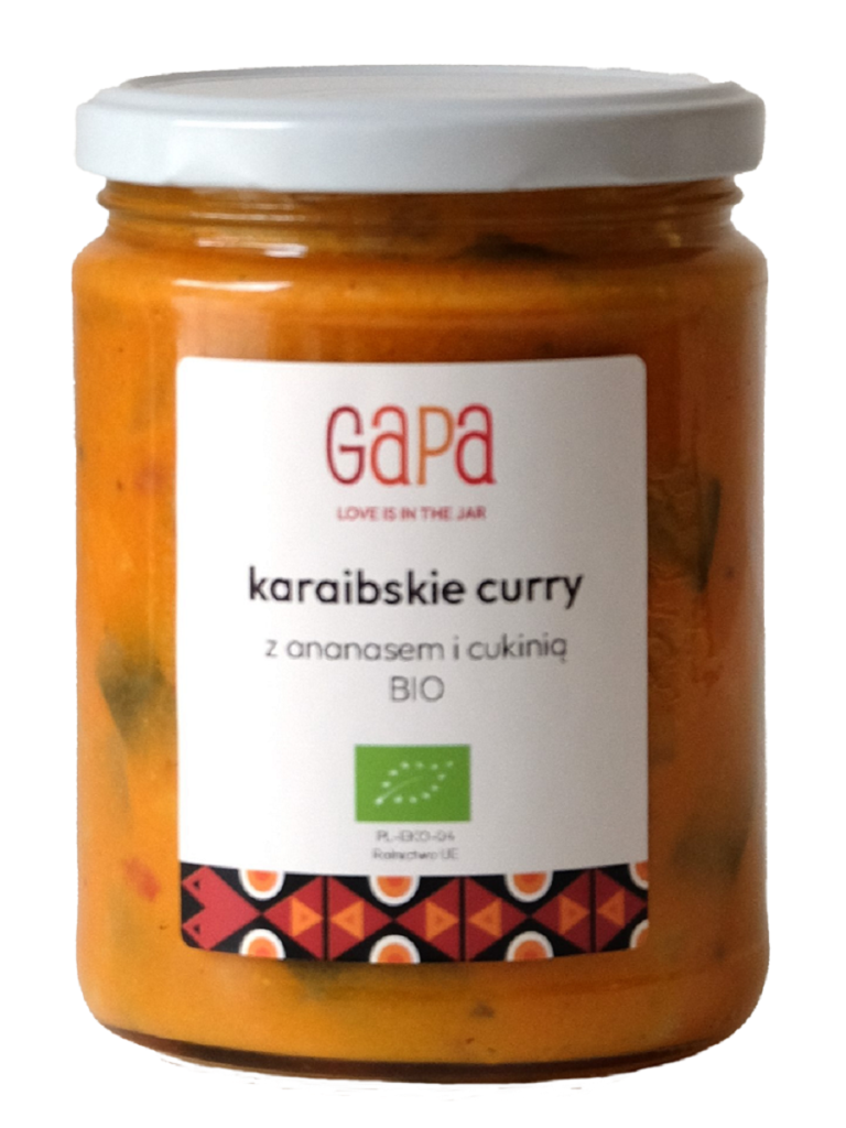 CURRY Z CUKINIĄ I ANANASEM KARAIBSKIE BIO 450 g – GAPA