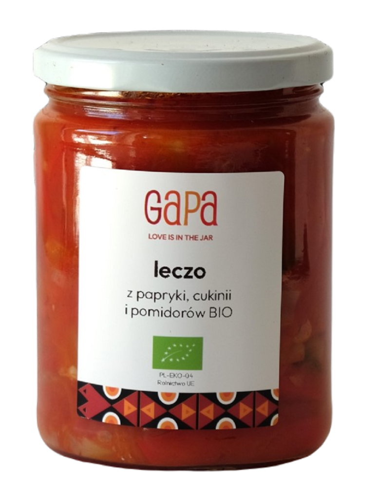 LECZO Z POMIDORÓW, PAPRYKI I CUKINII BIO 450 g – GAPA