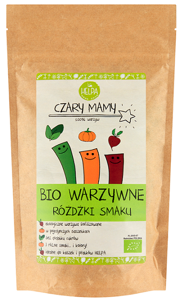 RÓŻDŻKI SMAKU WARZYWNE (LIOFILIZOWANE WARZYWA) BIO (9 x 2 g) 18 g – HELPA