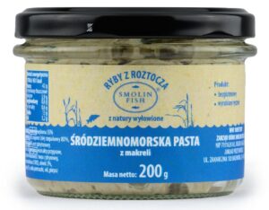 PASTA ŚRÓDZIEMNOMORSKA Z WĘDZONEJ MAKRELI 200 g - SMOLIN FISH (NA ZAMÓWIENIE)