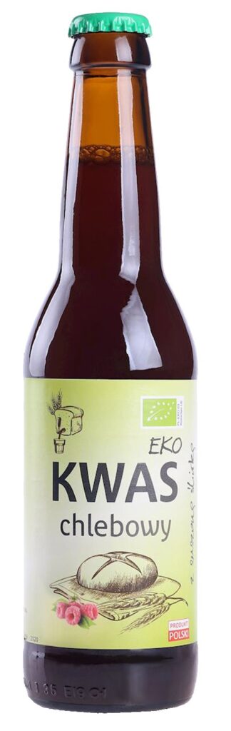 KWAS CHLEBOWY Z SOKIEM MALINOWYM BEZGLUTENOWY BIO 330 ml – EKO NATURA