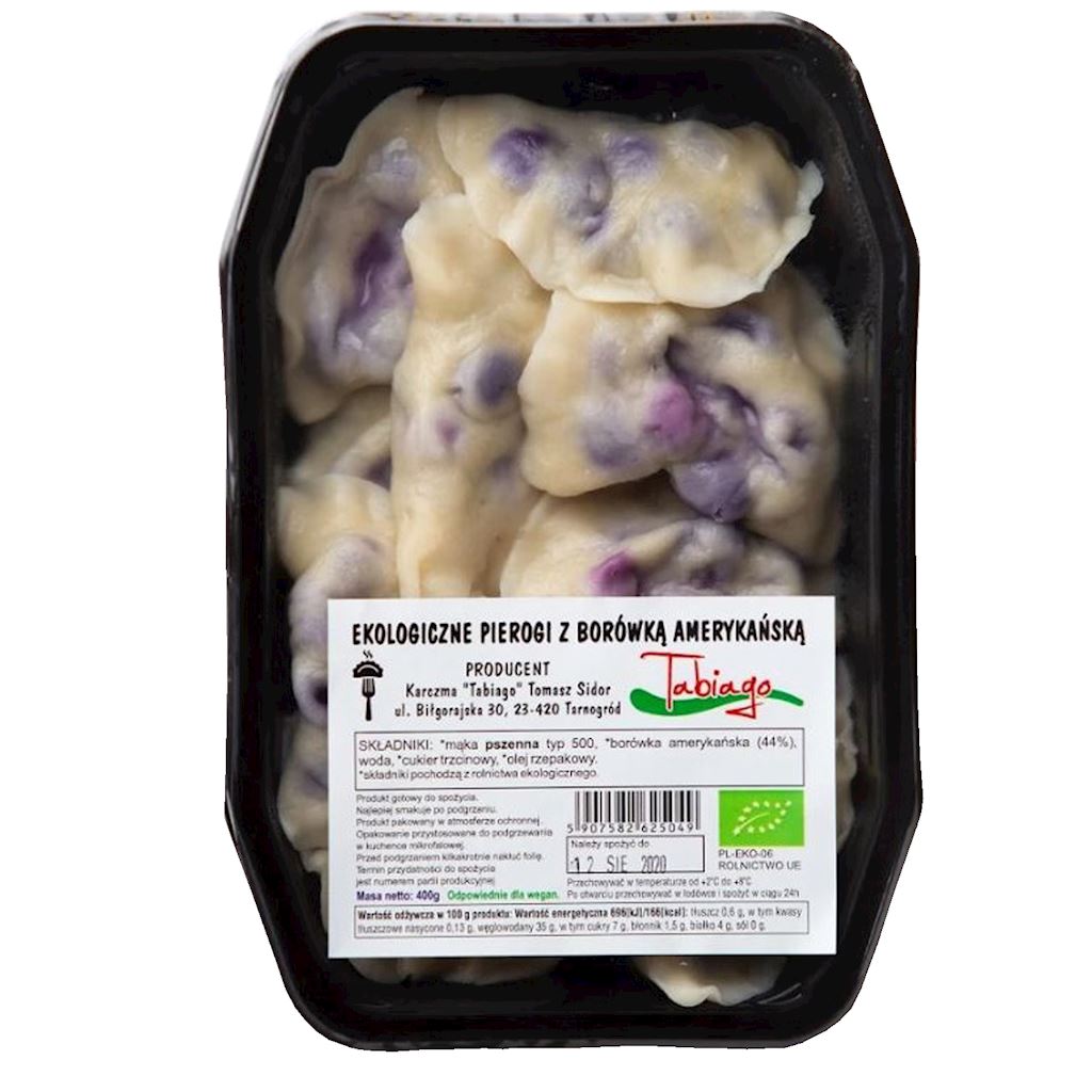PIEROGI Z BORÓWKAMI BIO 400 g – KARCZMA TABIAGO (NA ZAMÓWIENIE)