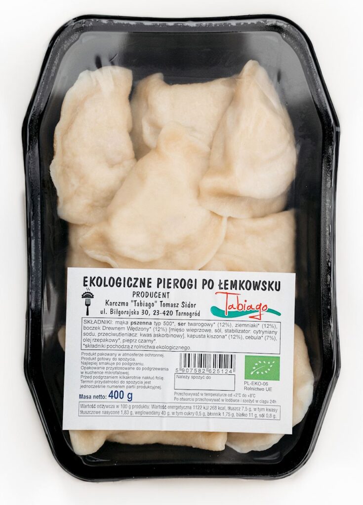 PIEROGI PO ŁEMKOWSKU BIO 400 g – KARCZMA TABIAGO (NA ZAMÓWIENIE)