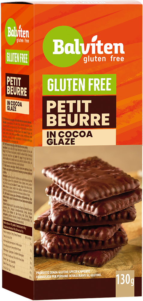 HERBATNIKI PETIT BEURRE W POLEWIE KAKAOWEJ BEZGLUTENOWE 130 g – BALVITEN