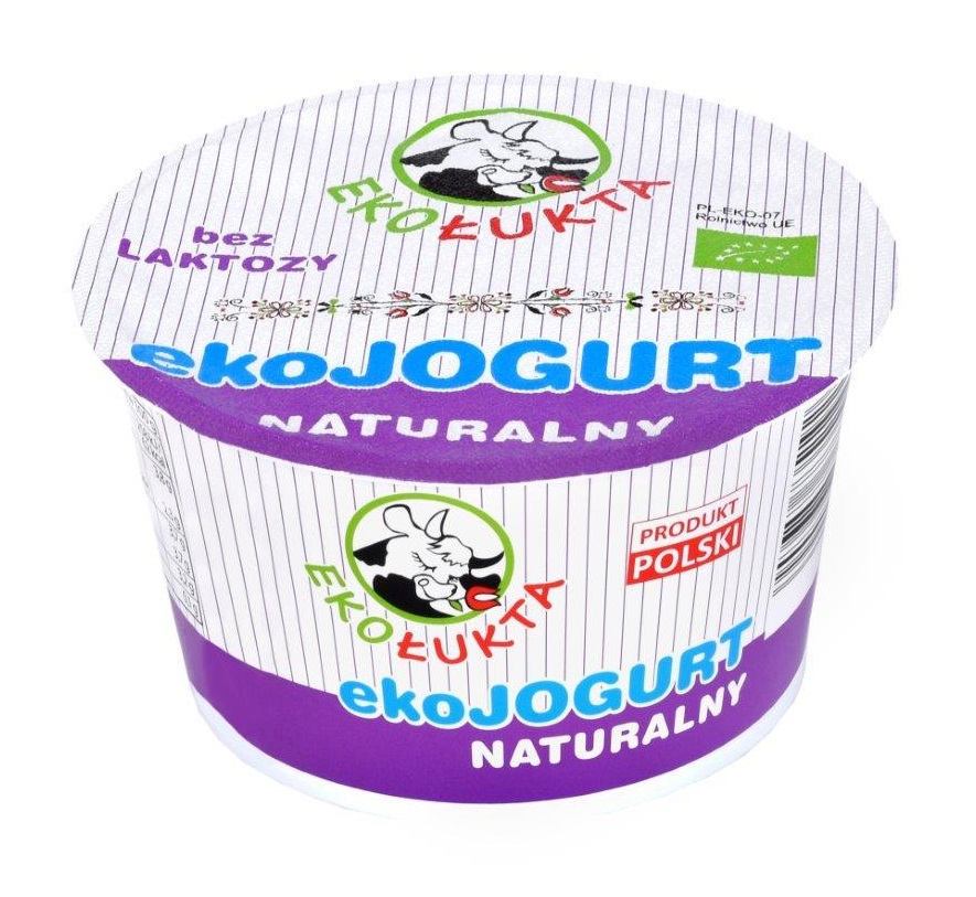 JOGURT NATURALNY BEZ LAKTOZY 3,8 % BIO 180 g – EKO ŁUKTA