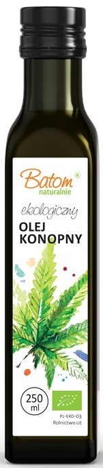 OLEJ KONOPNY TŁOCZONY NA ZIMNO BIO 250 ml – BATOM