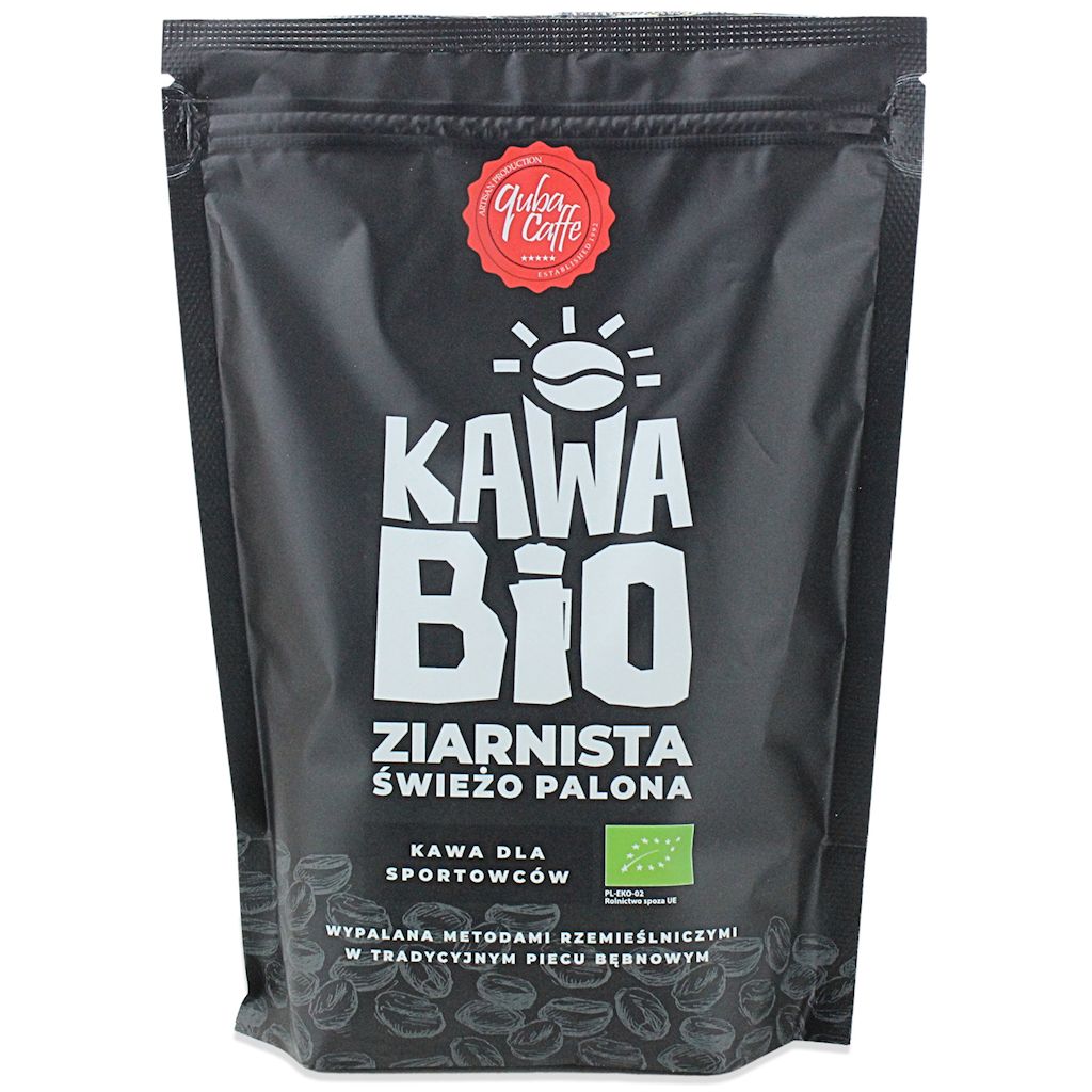 KAWA ZIARNISTA ARABICA/ROBUSTA DLA SPORTOWCÓW BIO 250 g – QUBA CAFFE