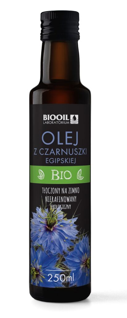 OLEJ Z CZARNUSZKI TŁOCZONY NA ZIMNO BIO 250 ml – BIOOIL