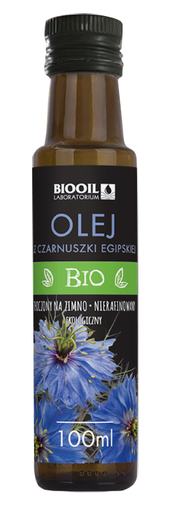 OLEJ Z CZARNUSZKI TŁOCZONY NA ZIMNO BIO 100 ml – BIOOIL