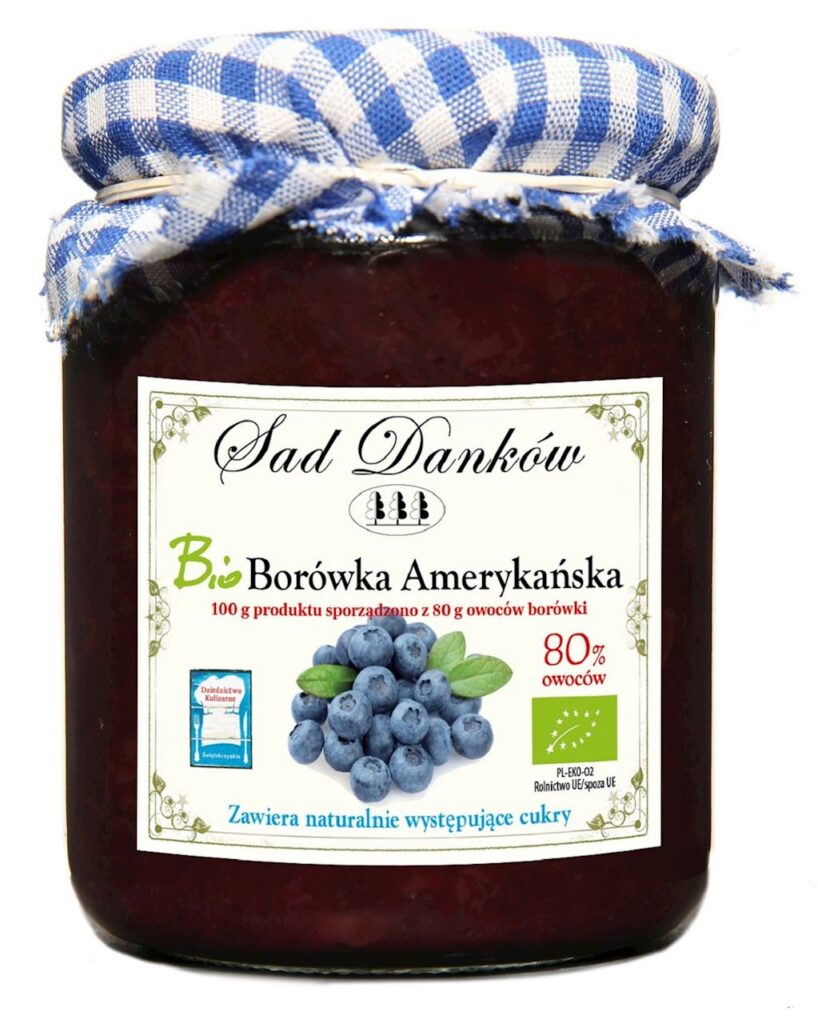 BORÓWKA AMERYKAŃSKA 80 % BIO 260 g – SAD DANKÓW
