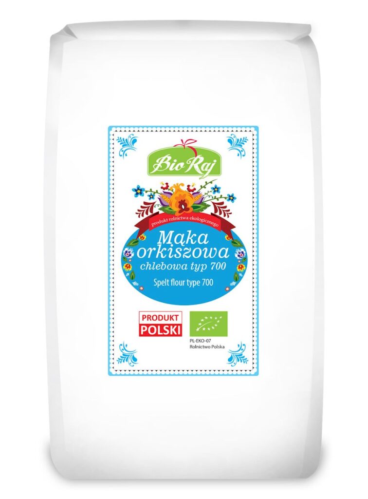 MĄKA ORKISZOWA CHLEBOWA TYP 700 BIO (POLSKA) 1 kg – BIO RAJ