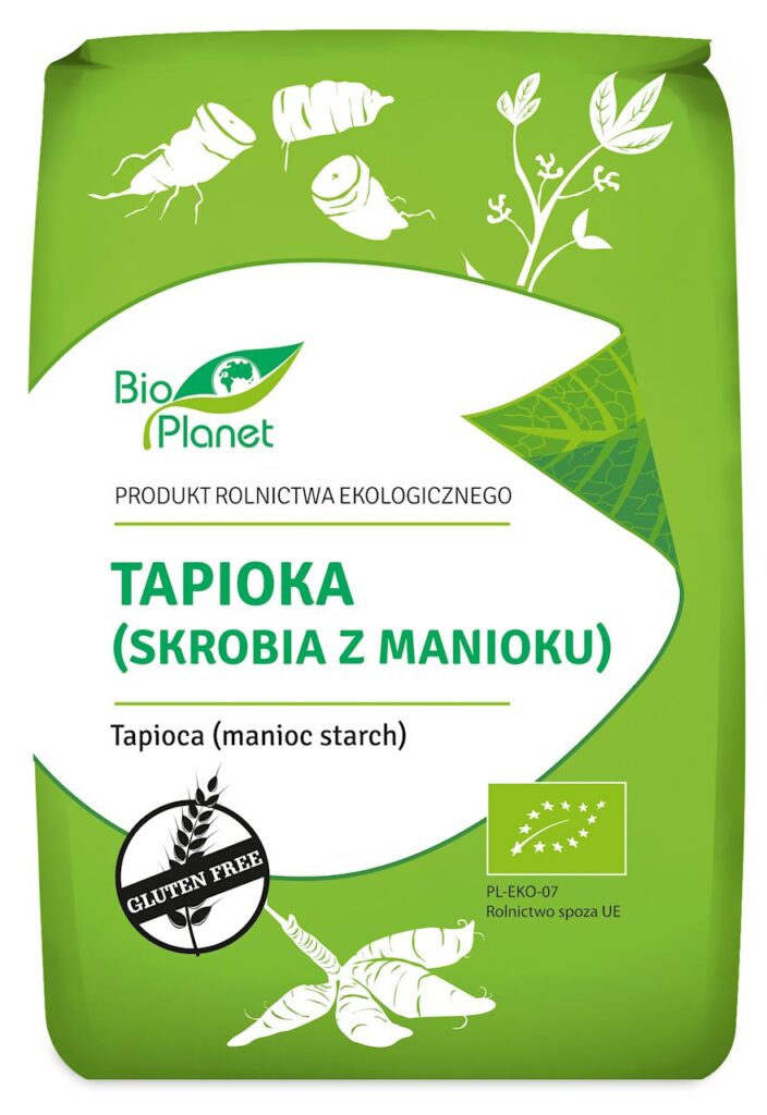 TAPIOKA (SKROBIA Z MANIOKU) BEZGLUTENOWA BIO 800 g – BIO PLANET