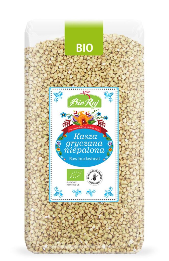 KASZA GRYCZANA NIEPALONA BEZGLUTENOWA BIO (POLSKA) 500 g – BIO RAJ