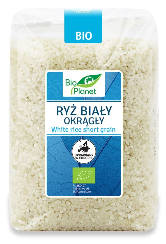RYŻ BIAŁY OKRĄGŁY BIO 1 kg – BIO PLANET