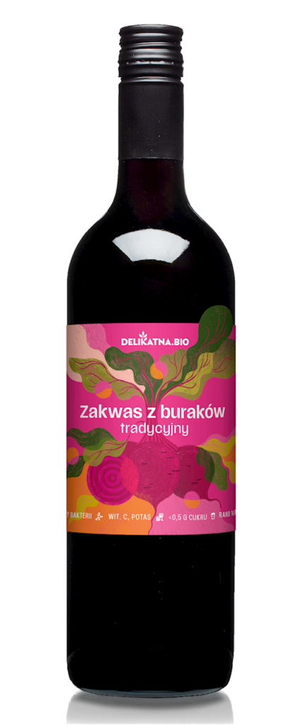 ZAKWAS Z BURAKÓW TRADYCYJNY BIO 700 ml – DELIKATNA