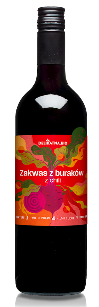 ZAKWAS Z BURAKÓW Z CHILI BIO 700 ml – DELIKATNA