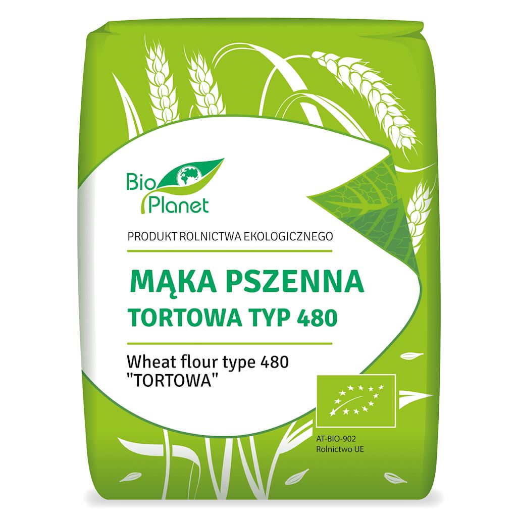 MĄKA PSZENNA TORTOWA TYP 480 BIO 1 kg – BIO PLANET